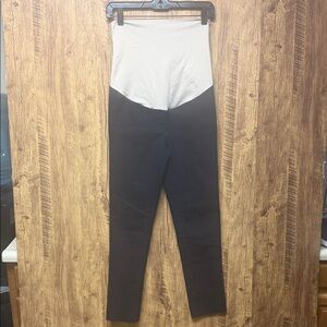 LOFT Cream and Black Pants